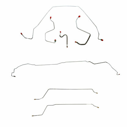 Fits 1967 Chevy Malibu Convertible w/ Manual Drum, Complete Brake Line CBK0278SS - Complete Brake Line Kit Car Part People