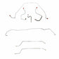 Fits 1967 Chevy Malibu Convertible w/ Manual Drum, Complete Brake Line CBK0278SS