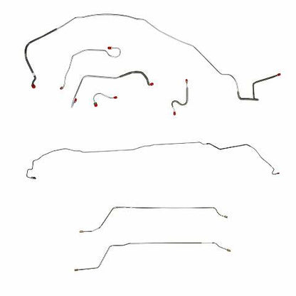 Fits 1967 Chevy Malibu Convertible w/ Power Drum, Complete Brake Line CBK0279SS