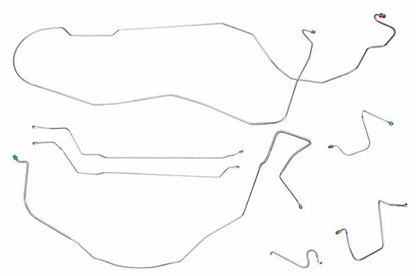 1967 Chevy Malibu w/ Manual Drum Brakes, Complete Brake Line Kit CBK0282SS