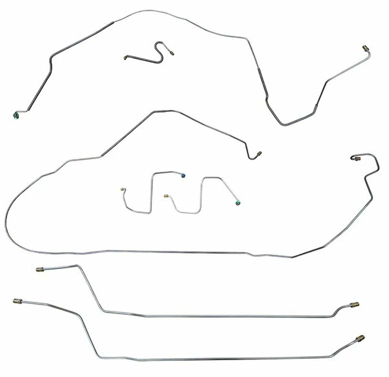 67 Chevy Malibu/ Chevelle Convertible Super Sport Drum Brake Line CBK0285SS - Complete Brake Line Kit Car Part People