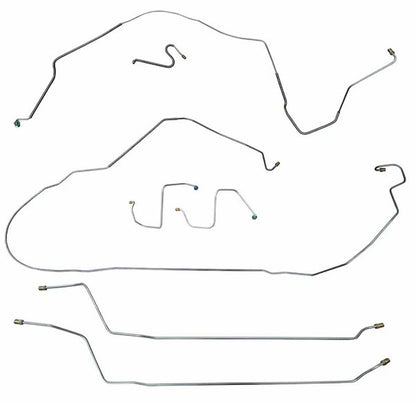 67 Chevy Malibu/ Chevelle Convertible Super Sport Drum Brake Line CBK0285SS - Complete Brake Line Kit Car Part People