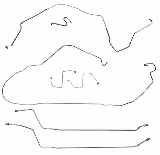 67 Chevy Malibu/ Chevelle Convertible Super Sport Drum Brake Line CBK0285SS - Complete Brake Line Kit Car Part People