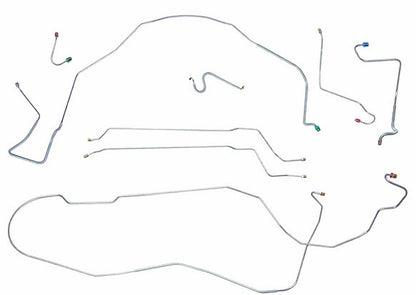 1967 Chevy Malibu w/ Power Disc Brakes, Complete Brake Line Kit CBK0288SS