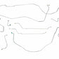 1967 Chevy Malibu w/ Manual Disc Brakes, Complete Brake Line Kit CBK0289SS