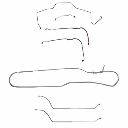 1968 Chevy Malibu w/ Power Drum Brakes, Complete Brake Line Kit CBK0292SS