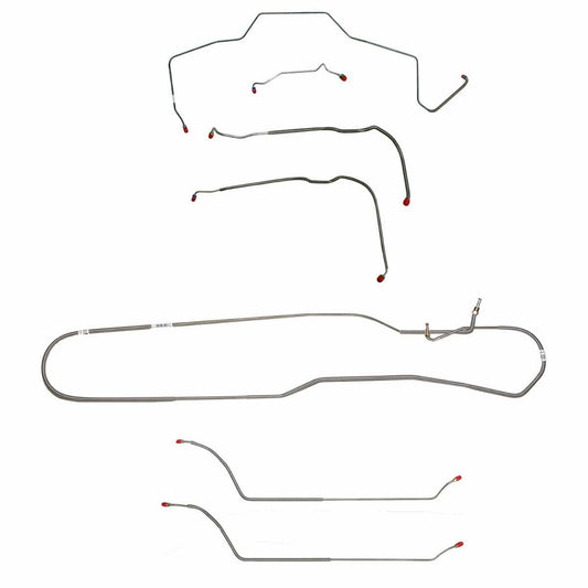 1968 Chevy Malibu w/ Power Drum Brakes, Complete Brake Line Kit CBK0292SS