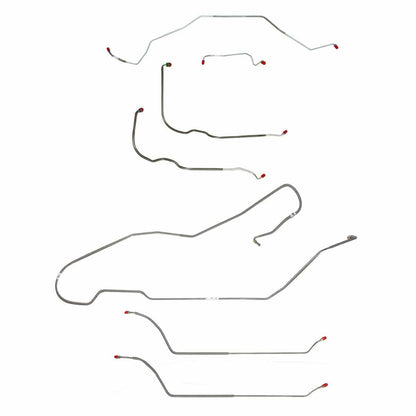 1968 Chevy Malibu w/ Power Drum Brakes, Complete Brake Line Kit CBK0293SS