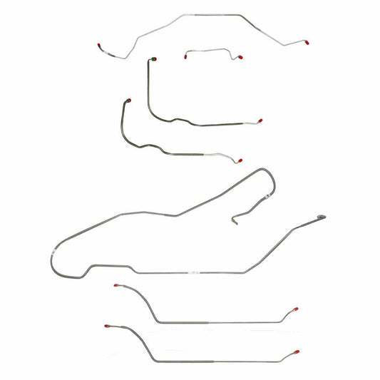 1968 Chevy Malibu w/ Power Drum Brakes, Complete Brake Line Kit CBK0293SS
