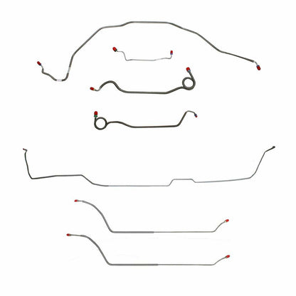 69 Chevy Malibu Hardtop w/ Manual Drum Brake, Complete Brake Line CBK0294SS