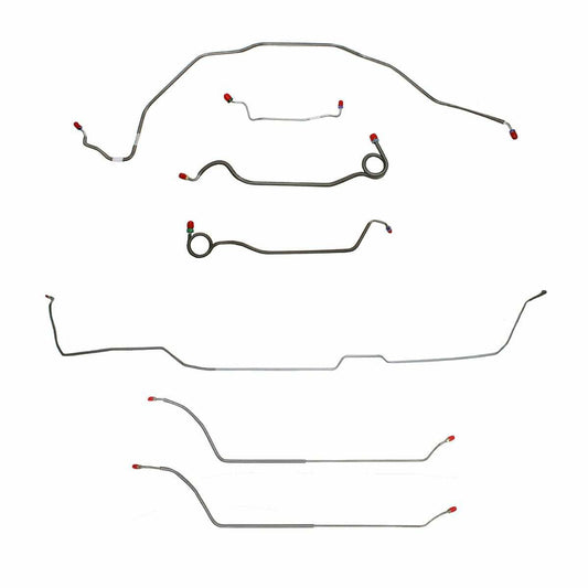 69 Chevy Malibu Hardtop w/ Manual Drum Brake, Complete Brake Line CBK0294SS