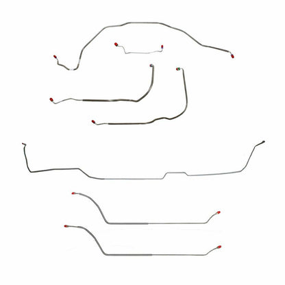 69 Chevy Malibu Hardtop w/ Power Drum Brakes, Complete Brake Line CBK0295SS