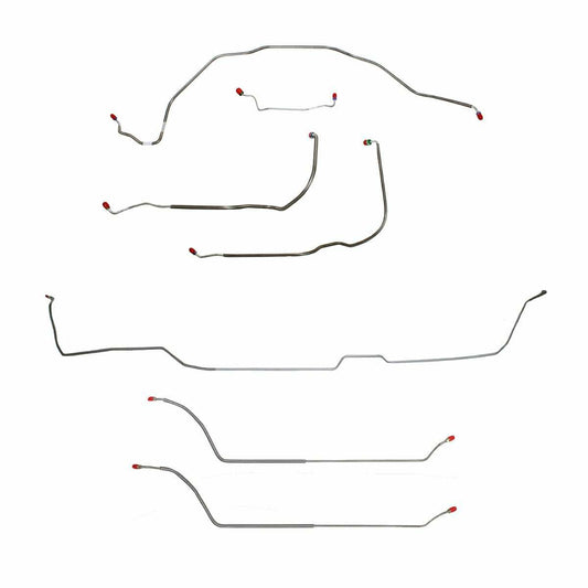69 Chevy Malibu Hardtop w/ Power Drum Brakes, Complete Brake Line CBK0295SS