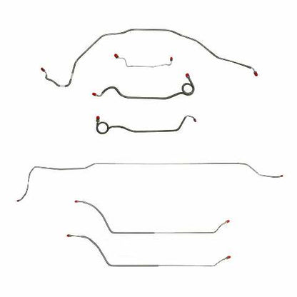 69 Chevy Malibu w/Manual Drum Brakes, Complete Brake Line Kit CBK0297SS