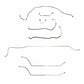 69 Chevy Malibu w/Manual Disc Brakes, Complete Brake Line Kit CBK0298SS