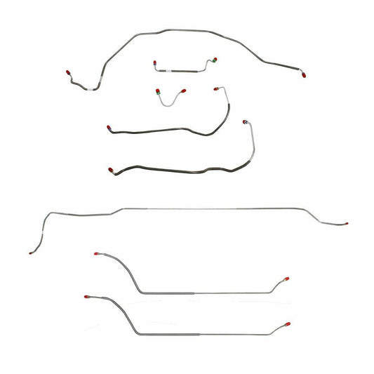 69 Chevy Malibu w/ Power Disc Brakes, Complete Brake Line Kit CBK0299SS - Complete Brake Line Kit Car Part People