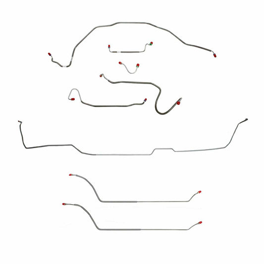 Fits 1969 Chevy Malibu Hardtop w/ Manual Disc, Complete Brake Line Kit CBK0301SS