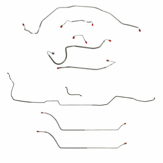1970 Chevy Malibu w/ Manual Disc Brakes, Complete Brake Line Kit CBK0302SS