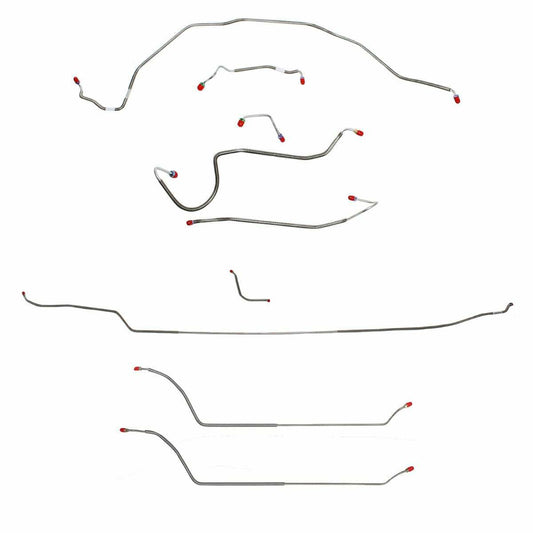 70 Chevy Malibu w/ Manual Disc Brakes, Complete Brake Line Kit CBK0303SS - Complete Brake Line Kit Car Part People