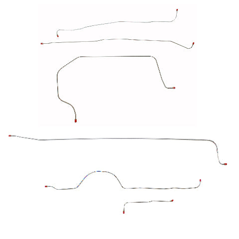 1955-1956 Chevrolet 3100 Truck Complete Brake Line Kit Series II Short Bed CBK0311SS