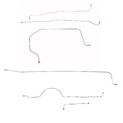 1955-1956 Chevrolet 3100 Truck Complete Brake Line Kit Series II Short Bed CBK0311SS