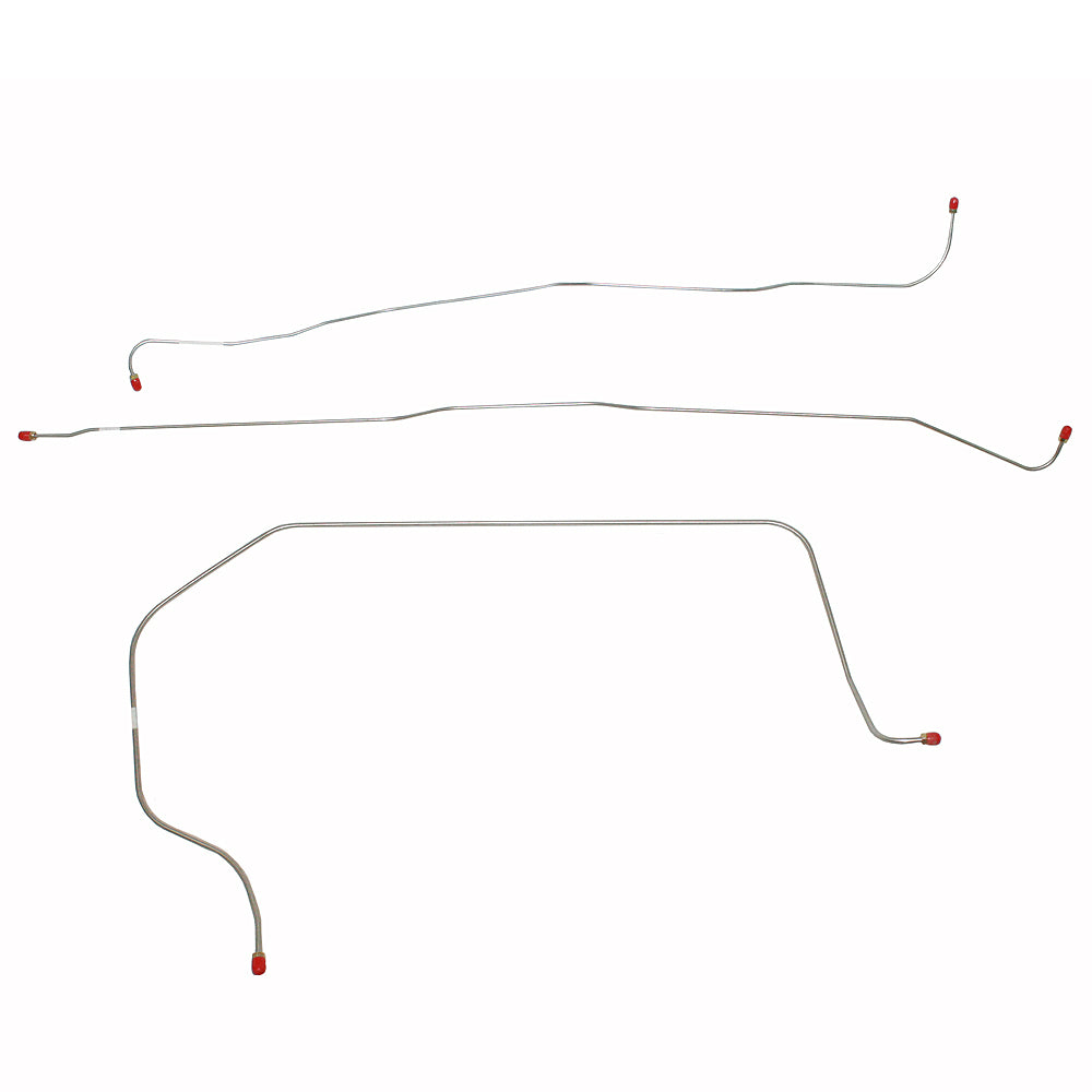 1955-1956 Chevrolet 3200 Complete Brake Line Kit Long Bed Stainless CBK0312SS