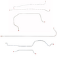 1955-1956 Chevrolet 3200 Complete Brake Line Kit Long Bed Stainless CBK0312SS
