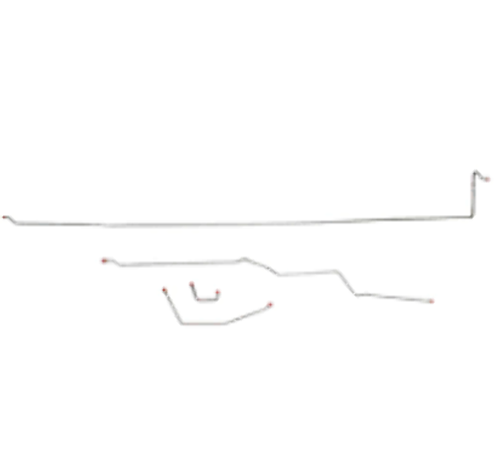 Fits 1989-91 Chevy V3500, No ABS, Crew Cab w/ Long Bed, Dually Axle CBK0335SS - Complete Brake Line Kit Car Part People