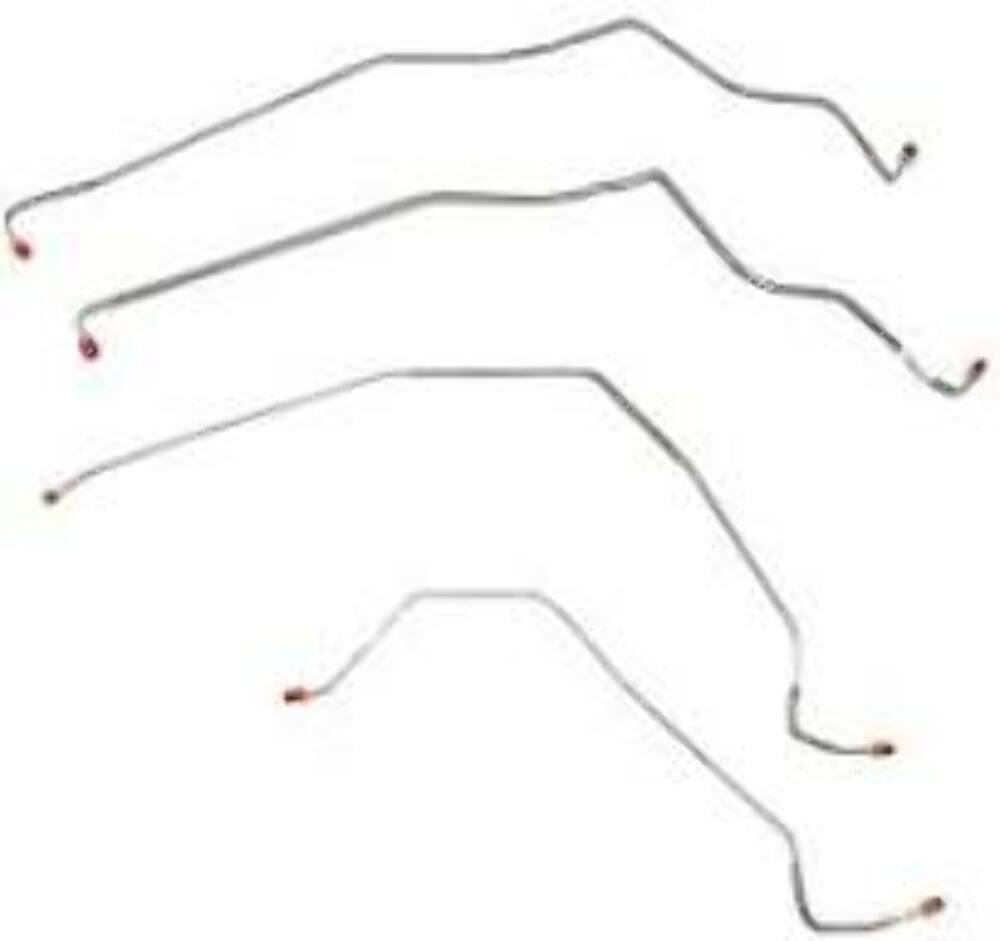 Fits 1989-91 Chevy V3500, No ABS, Crew Cab w/ Long Bed, Dually Axle CBK0335SS - Complete Brake Line Kit Car Part People