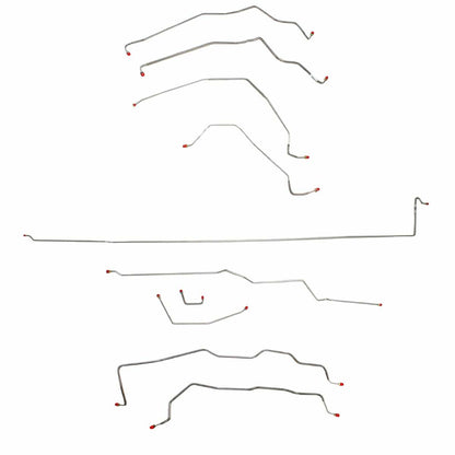 Fits 1989-91 Chevy V3500, No ABS, Crew Cab w/ Long Bed, Dually Axle CBK0335SS - Complete Brake Line Kit Car Part People