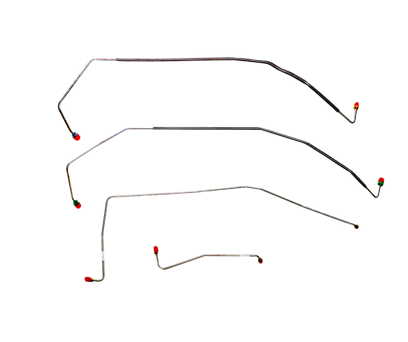 Fits 1987-91 Chevy R3500, 2WD, Dually Axle; Complete Brake Line Kit CBK0336SS - Complete Brake Line Kit Car Part People