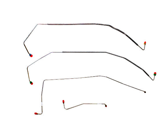 Fits 1987-91 Chevy R3500, 2WD, Dually Axle; Complete Brake Line Kit CBK0336SS