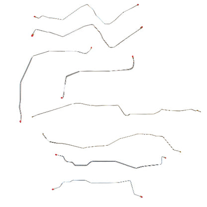 Chevy Complete Brake Line Kit; Fine Lines-CBK0337SS