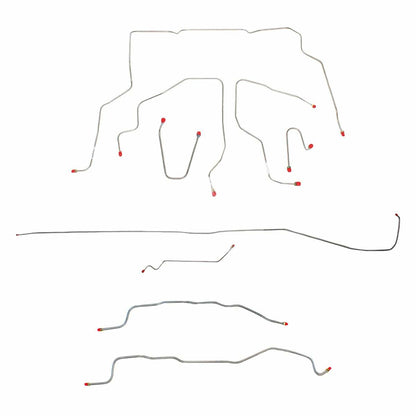 Fits 1995-99 Chevy Tahoe, 4WD; Complete Brake Line Kit Stainless CBK0339SS - Complete Brake Line Kit Car Part People