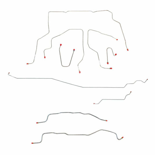 Fits 1995-99 GMC Yukon, 4WD; Complete Brake Line Kit Stainless CBK0340SS - Complete Brake Line Kit Car Part People
