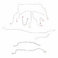 Fits 1995-99 GMC Yukon, 4WD; Complete Brake Line Kit Stainless CBK0340SS