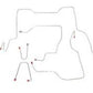 Fits 95-00 GM 2500/3500 Truck 4WD Reg Cab w/ Short Bed non-Dually Axle CBK0345SS - Complete Brake Line Kit Car Part People