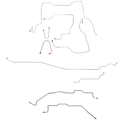 1995-2000 Chevy K2500 Complete Brake Line Kit Reg Cab Short Bed SRW Stainless CBK0345SS