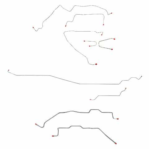 Fits 1995-00 GM 2500/3500 Truck 2WD RegCab/Short Bed, non-Dually Axle CBK0348SS