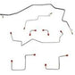 Fits 00-04 Chevy S10, 2WD awabs Disc-front|Drum-rear Ext Cab/Short Bed CBK0351SS - Complete Brake Line Kit Car Part People
