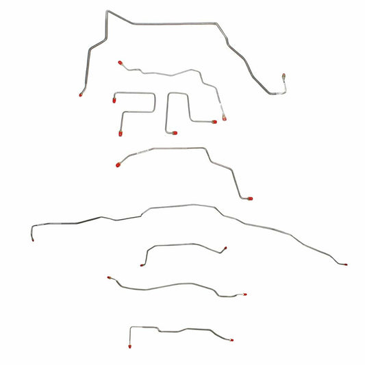 Fits 2001-04 SUV Jimmy/Blazer/ZR2 models 4WD Complete Brake Line CBK0354SS