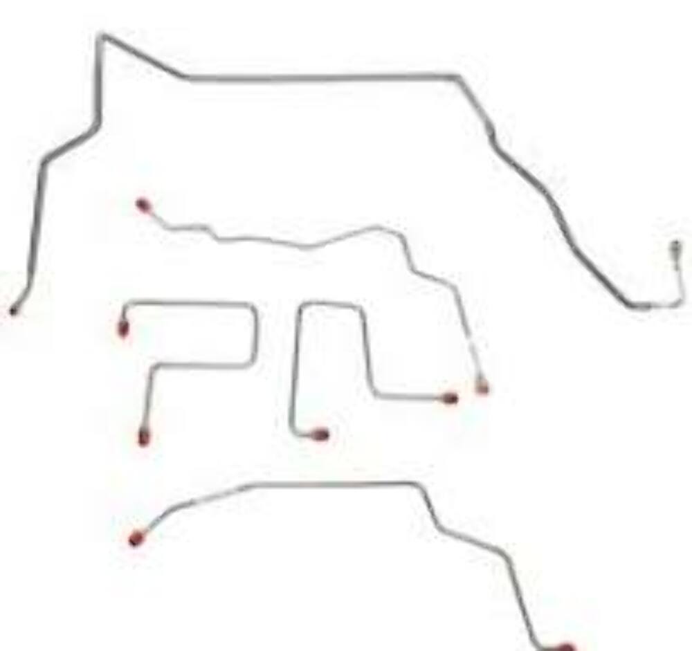 Fits 2001-04 GM Sonoma/Jimmy, ZR2 models, 4WD; Complete Brake Line Kit CBK0355SS