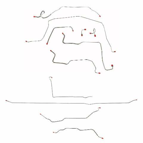 Fits 1971-72 Chevy C10 / GM C1500, 2WD, Standard Brakes, Long Bed CBK0358SS