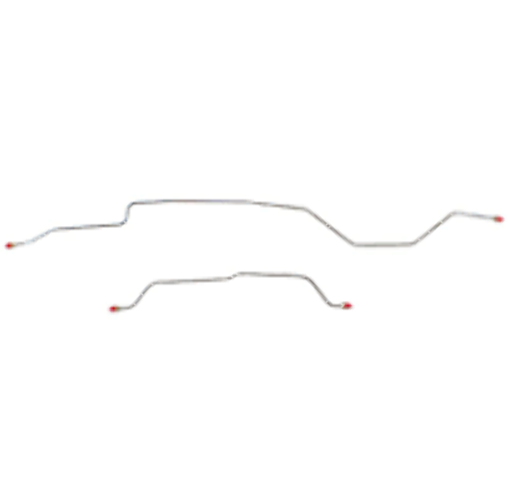 Fits 1963-66 Chevy C10 Short Bed, Power Disc Brake Line Conversion Kit CBK0366SS - Complete Brake Line Kit Car Part People
