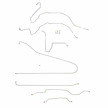 Fits 1963-66 Chevy C10 Long Bed, Power Disc Brake Line Conversion Kit CBK0367SS