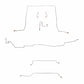 Fits 1962-64 Chevy II/Nova w/ Standard Drum Brakes Complete Brake Line CBK0390SS