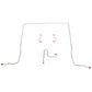 1962-1964 Chevrolet Chevy II Complete Brake Line Kit Standard Drum Brakes L6 Stainless CBK0390SS