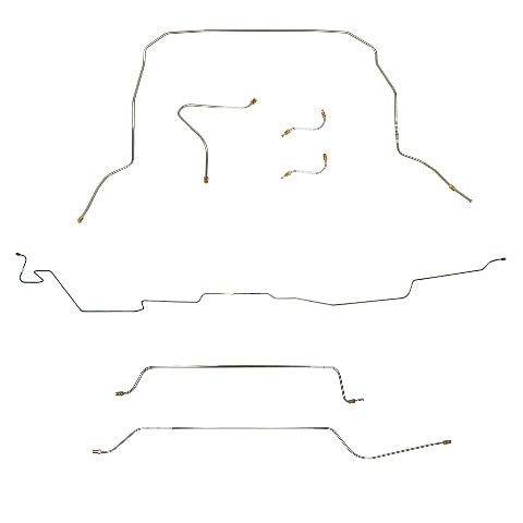 Chevy Complete Brake Line Kit; Fine Lines-CBK0391SS