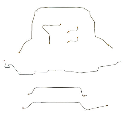 Chevy Complete Brake Line Kit; Fine Lines-CBK0391SS