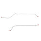 Chevy Complete Brake Line Kit; Fine Lines-CBK0392SS